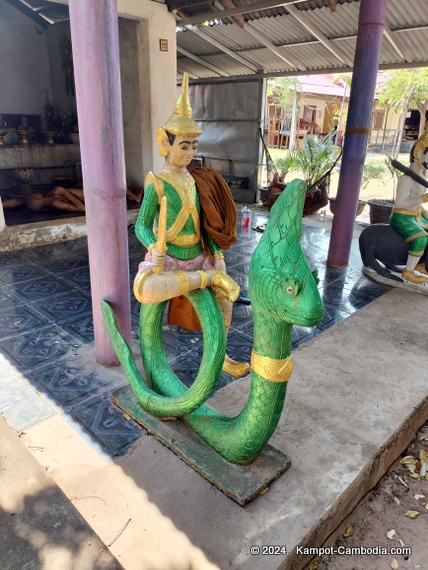 Wat Veal Pouch in Kampot, Cambodia.