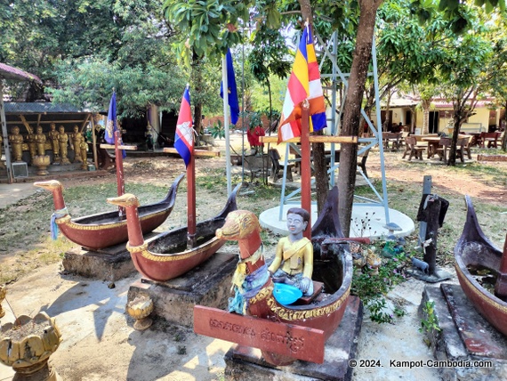 Wat Veal Pouch in Kampot, Cambodia.