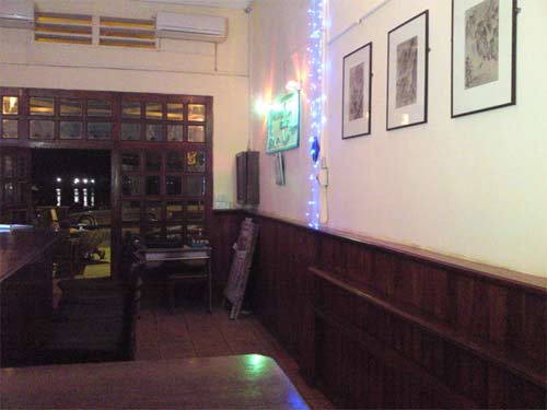 Blue Ray Restaurant and Bar in Kampot, Cambodia.  Kep  & Bokor Mountain.