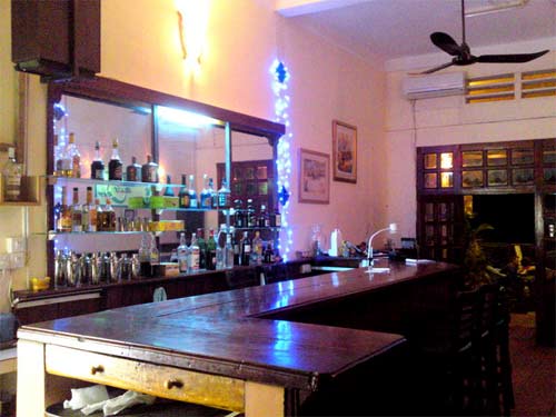 Blue Ray Restaurant and Bar in Kampot, Cambodia.  Kep  & Bokor Mountain.