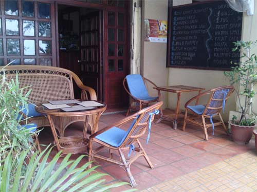 Blue Ray Restaurant and Bar in Kampot, Cambodia.  Kep  & Bokor Mountain.