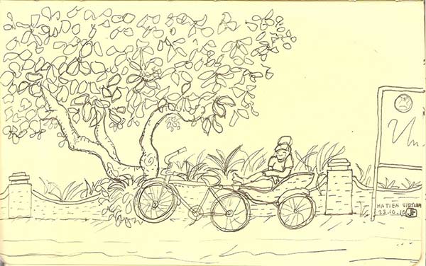 jonathan artist in Kampot, Cambodia.
