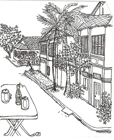 jonathan artist in Kampot, Cambodia.