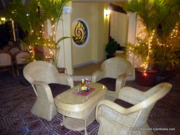 La Java Bleue Restaurant & Guesthouse in Kampot, Cambodia.