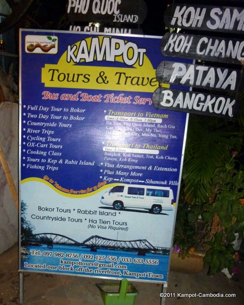 Kampot Tours & Travel in Kampot, Cambodia.