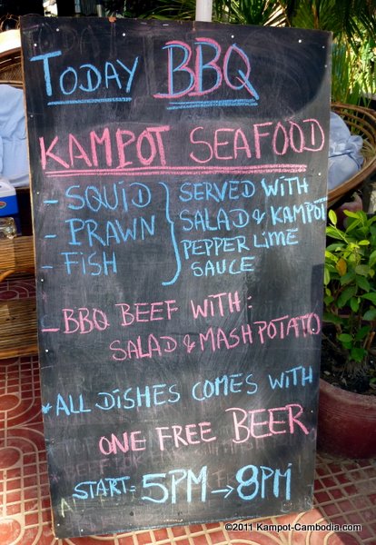Madi's House Restaurant & Bar in Kamopt, Cambodia.