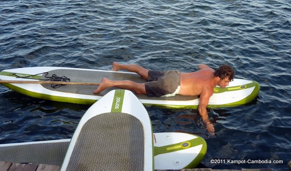 Olly's Place.  Windsurfing * Bodyboarding * Restaurant * Guesthouse in Kampot, Cambodia.