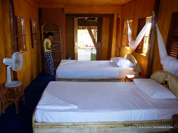Villa Vedici in Kampot, Cambodia.  Riverside Hotel & Bungalows.