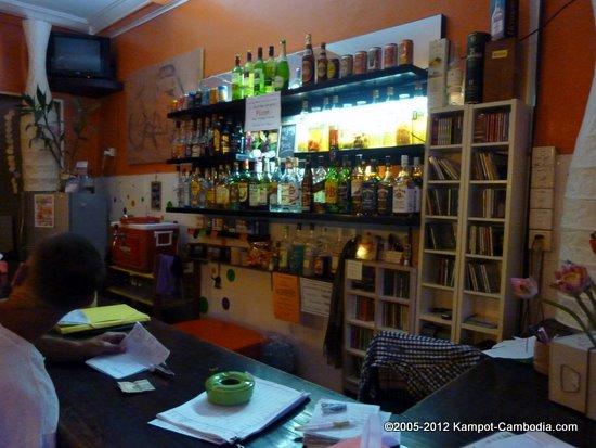 Art Bar Craze (ABC) in Kampot, Cambodia.