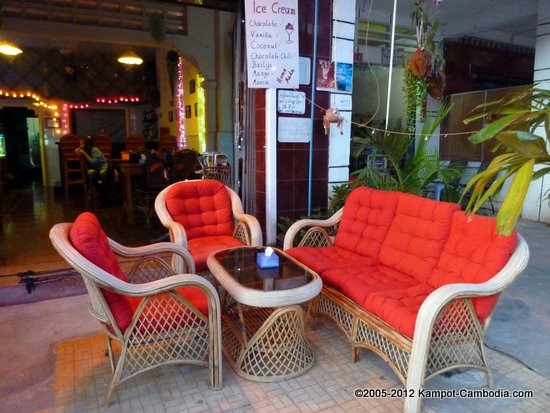 Cafe Malay Bar & Restaurant in Kampot, Cambodia.