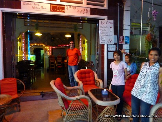 Cafe Malay Bar & Restaurant in Kampot, Cambodia.