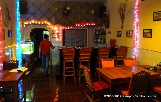 Cafe Malay Bar & Restaurant in Kampot, Cambodia.