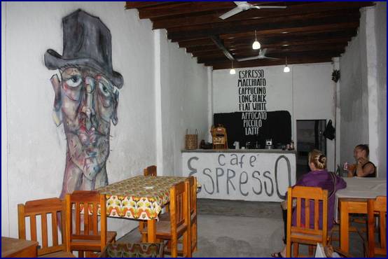 Cafe Espresso Kampot. Downtown Kampot, Cambodia