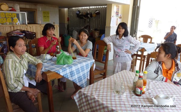 Captain Chim's Family Restaurant in Kampot, Cambodia.