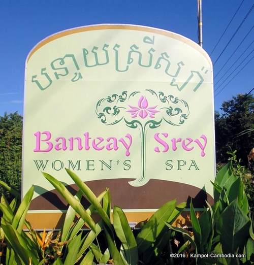Banteay Srey Women's Spa in Kampot, Cambodia.