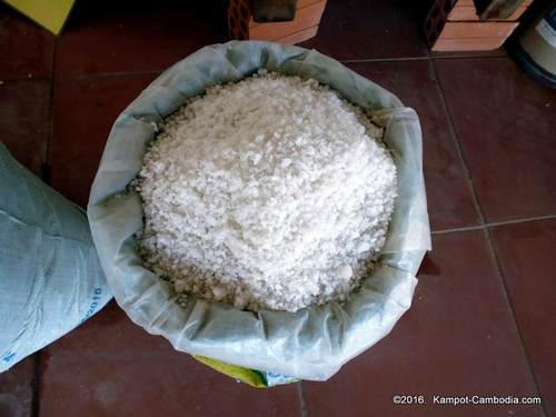 The Salt fields of Kampot, Cambodia.  Salt production.  Salt Exhibition Centre