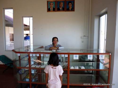 The Salt fields of Kampot, Cambodia.  Salt production.  Salt Exhibition Centre