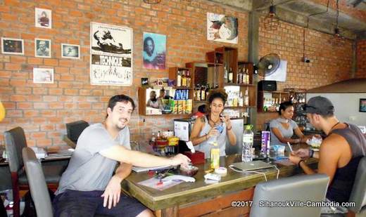 Monster Ink Tattoo and Tantrei Bar in Kampot, Cambodia.