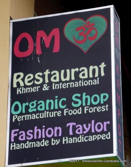 Om House Restaurant and Art Gallery in Kampot, Cambodia.