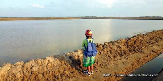 The Salt Fields of Kampot, Cambodia.