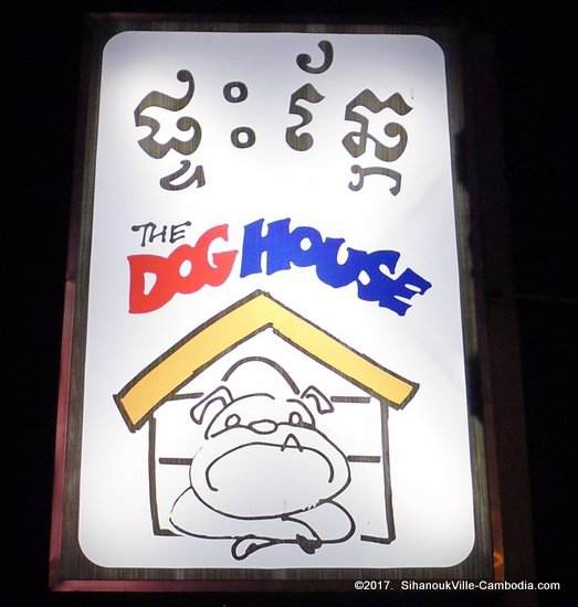 Dog House Bar & Restaurant in Kampot, Cambodia.