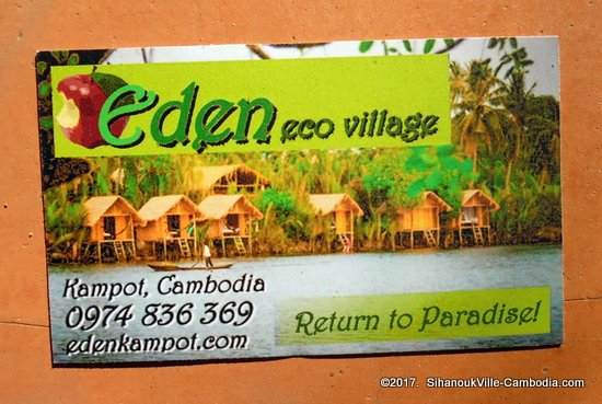 Eden Eco Village in Kampot, Cambodia.