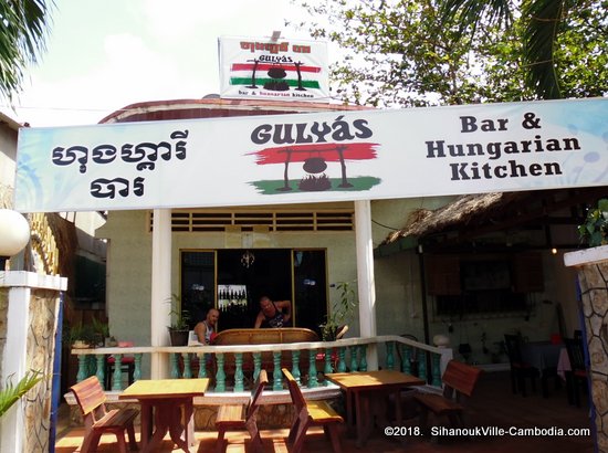 Gulyas Hungarian Bar and Kitchen in Kampot, Cambodia.