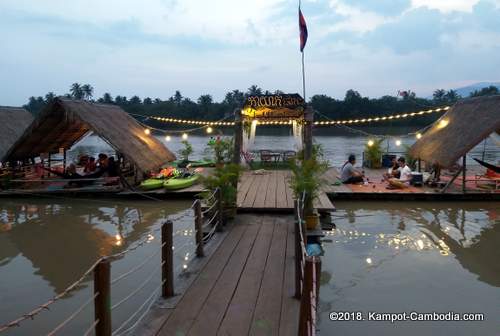 Kayak Park in Kampot, Cambodia.