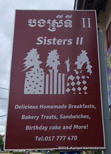 Sisters II Bakery & Cafe in Kampot, Cambodia