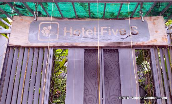 Hotel 5.S in Kampot, Cambodia.