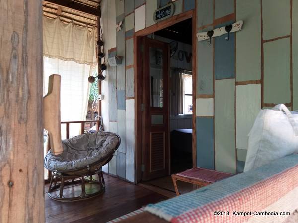 Retro Guesthouse in Kampot, Cambodia.
