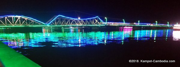 kampot riverside places downtown.