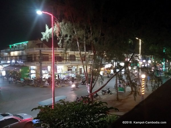 kampot riverside places downtown.