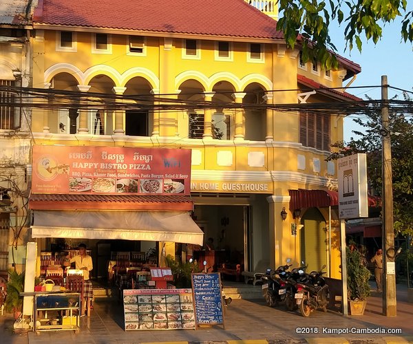 kampot riverside places downtown.