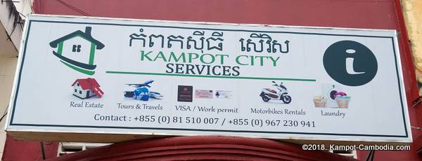 Kampot City Services in Kampot, Cambodia.