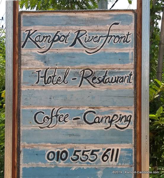 Kampot Riverfront Hotel in Kampot, Cambodia.