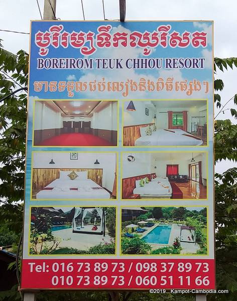 Boreirum Teuk Chhou Resort in Kampot, Cambodia.