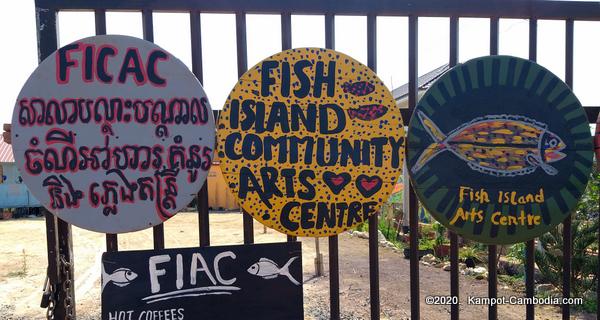 Fish Island Community Arts Centre in Kampot, Cambodia.
