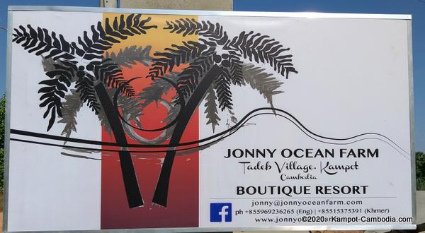 Jonny Ocean Farm Boutique Resort in Kampot, Cambodia.