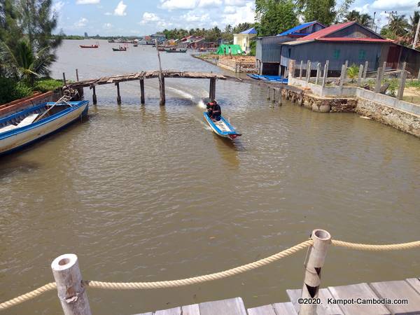 Lomhae Resort on Fish Island in Kampot, Cambodia.