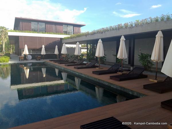 Amber Resort, Restaurant and Spa in Kampot Cambodia.