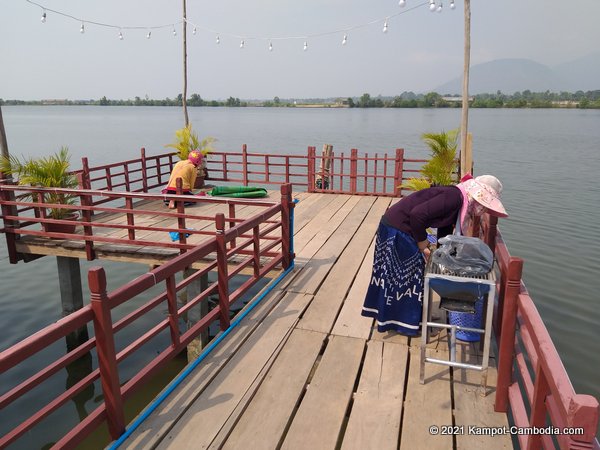 And Sony's Boutique on the Kampot River on Fish Island.