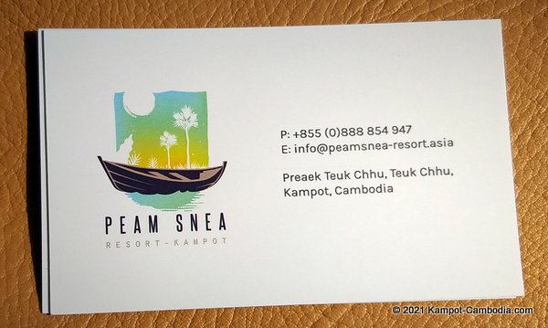 Peam Snea Resort in Kampot, Cambodia.