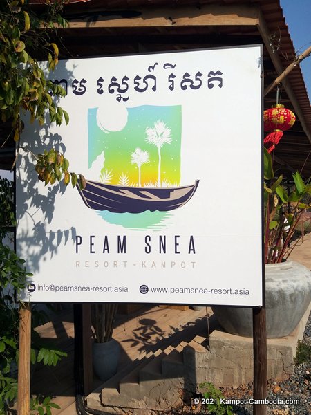 Peam Snea Resort in Kampot, Cambodia.