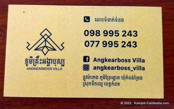 Angkearboss Villa in Kampot, Cambodia.