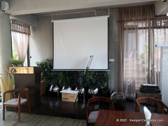 Good Time Relax Resort in Kampot, Cambodia.  conference room.