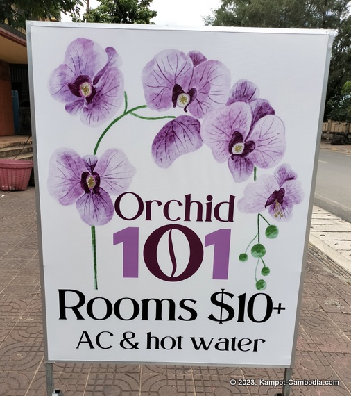 Orchid 101  Guesthouse in Kampot, Cambodia.