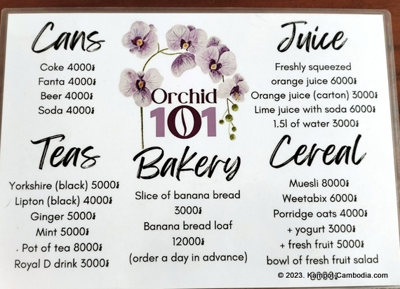 Orchid 101  Guesthouse in Kampot, Cambodia.