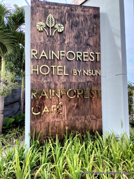 Rainforest Hotel in Kampot, Cambodia.