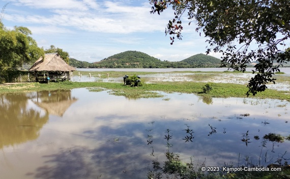 Secret Lake in Kampot, Cambodia.  It's not a secret anymore!